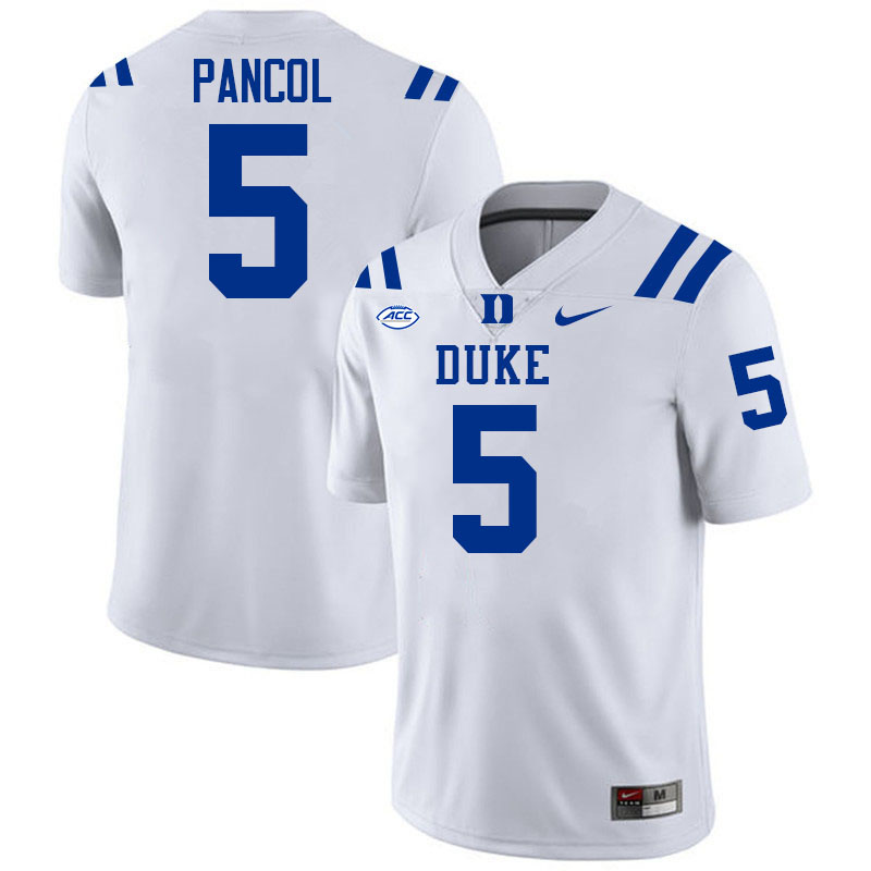 Eli Pancol Duke Jersey,Duke Blue Devils #5 Eli Pancol Jersey Youth College-White